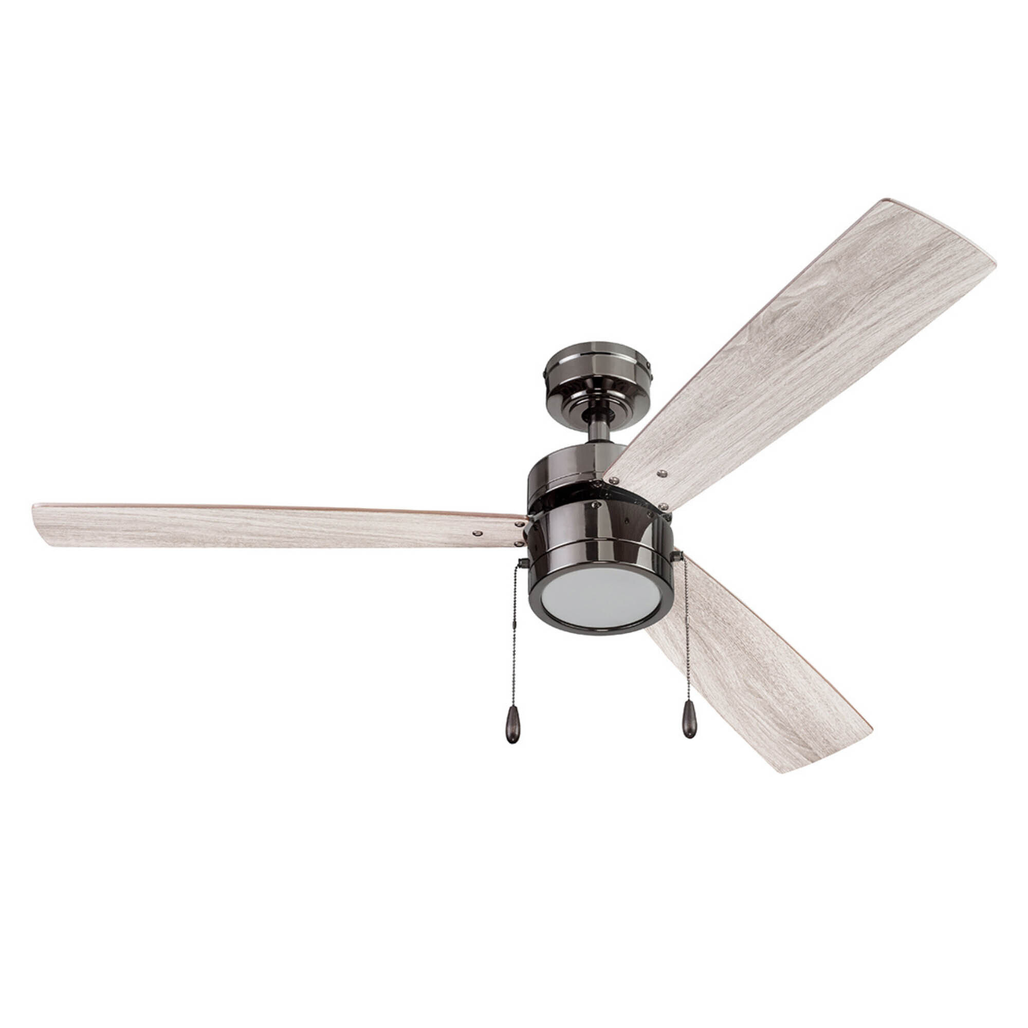 Portage Bay, 52in. Madrona Modern Ceiling Fan Light, Gun Metal, Fan Diameter 52 in, Fan Blade Span 50-54 Air Delivery 3763 cfm, Model# 51453